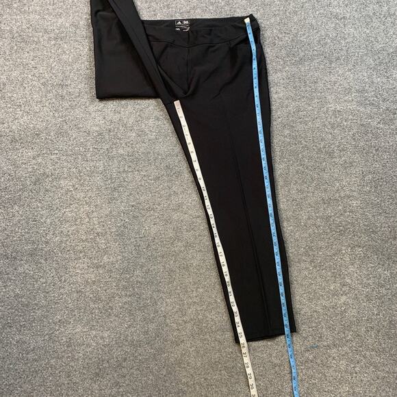 Adidas Pants Womens M Medium Black Performance Slit Pockets Tapered Ankle - Picture 4 of 8